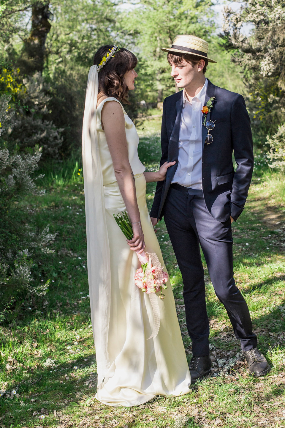 Italian wedding inspiration - relaxed, boho, woodland wedding style. Dresses by Belle & Bunty, Photography by Charlotte Hu, concept + styling by Italian Eye - specialists in wedding and event planning in Italy.