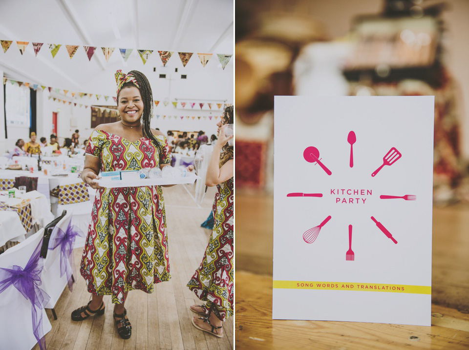 Kay and Sam celebrate their run up to their marriage with a traditional Zambian Kitchen Party