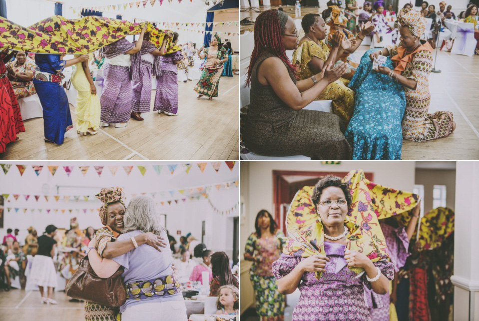 Kay and Sam celebrate their run up to their marriage with a traditional Zambian Kitchen Party