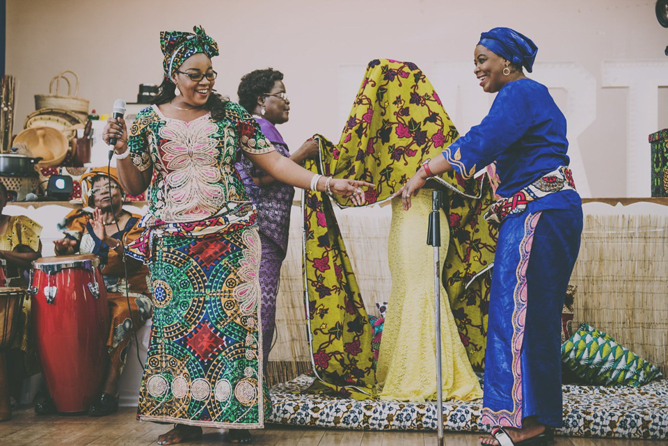 Kay and Sam celebrate their run up to their marriage with a traditional Zambian Kitchen Party