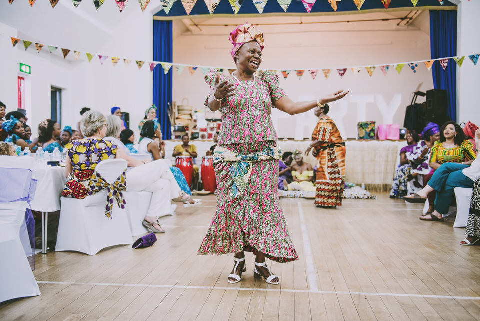 Kay and Sam celebrate their run up to their marriage with a traditional Zambian Kitchen Party