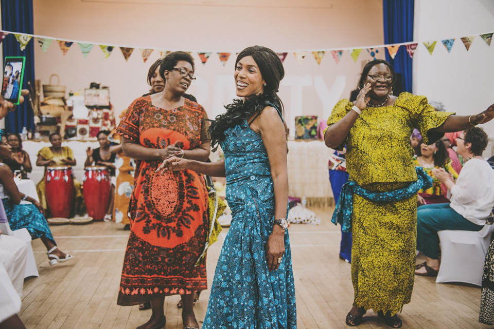 Kay and Sam celebrate their run up to their marriage with a traditional Zambian Kitchen Party