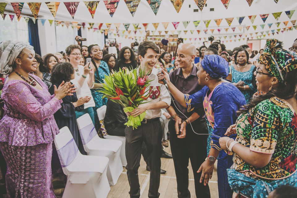 Kay and Sam celebrate their run up to their marriage with a traditional Zambian Kitchen Party