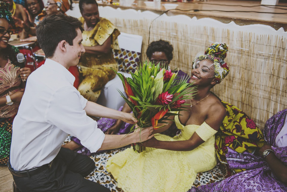 Kay and Sam celebrate their run up to their marriage with a traditional Zambian Kitchen Party