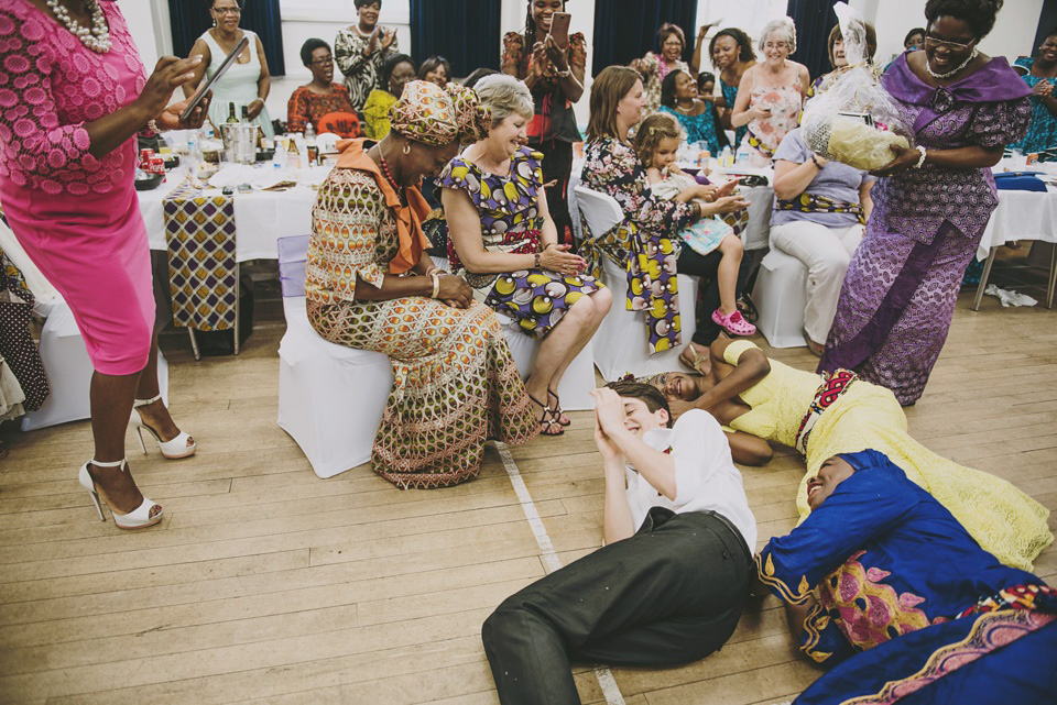 Kay and Sam celebrate their run up to their marriage with a traditional Zambian Kitchen Party