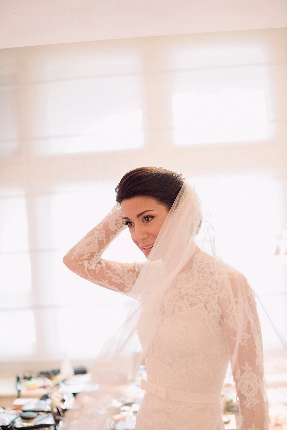 The bride wears Temperley London for her Wiltons Music Hall wedding in London. Photography by Razia Jukes.