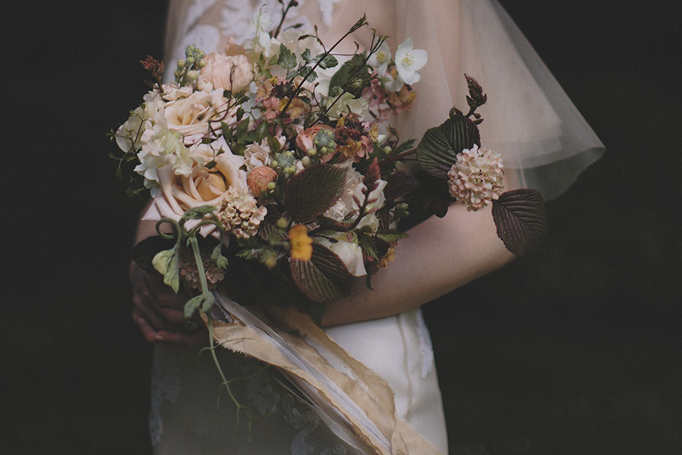 Fine art wedding inspiration - English garden romance. Photography by Rebecca Goddard, floral styling by Jo Flowers.