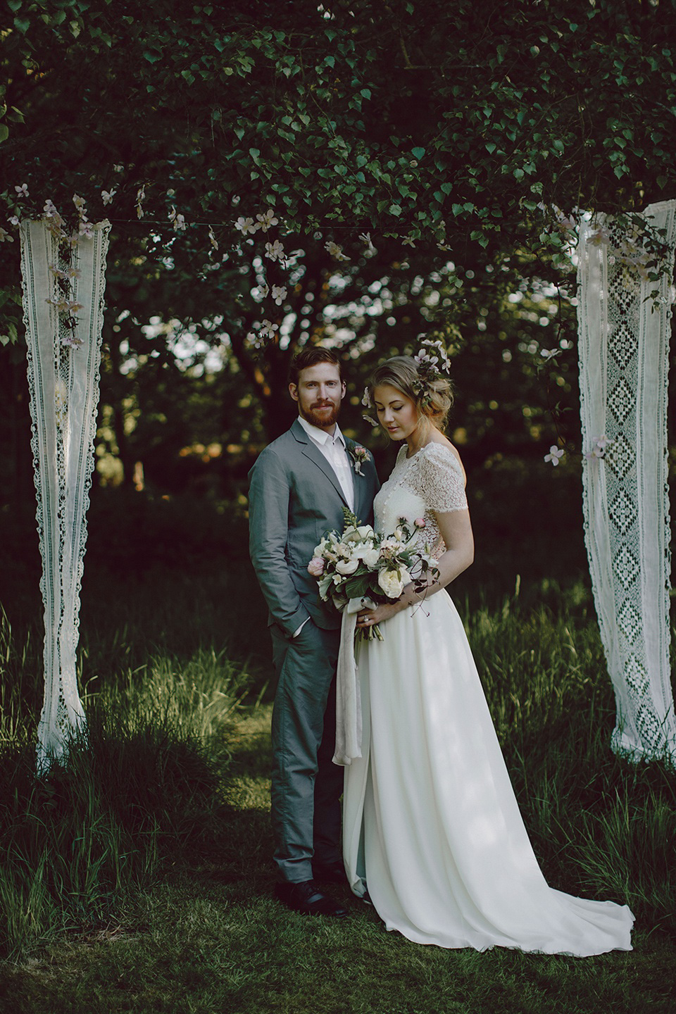 Fine art wedding inspiration - English garden romance. Photography by Rebecca Goddard, floral styling by Jo Flowers.