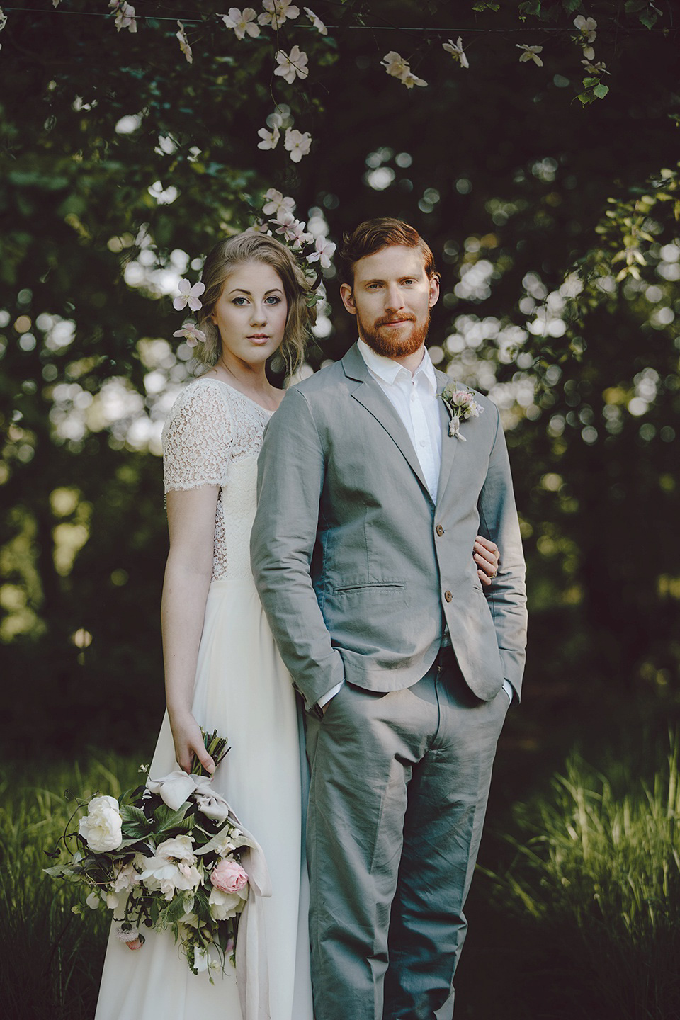 Fine art wedding inspiration - English garden romance. Photography by Rebecca Goddard, floral styling by Jo Flowers.