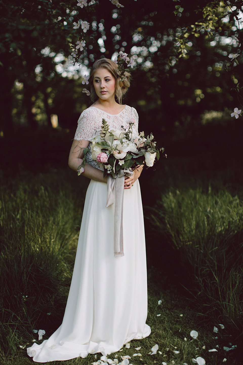 Fine art wedding inspiration - English garden romance. Photography by Rebecca Goddard, floral styling by Jo Flowers.