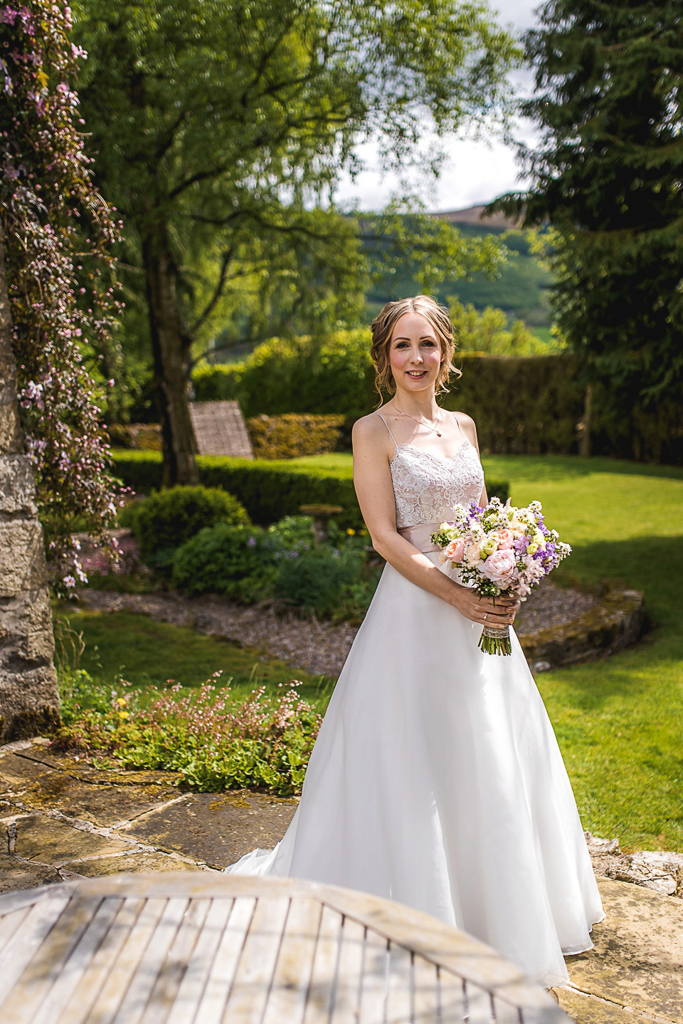 Spring Pastel Shades and Daisies for a Handemade Yorkshire Barn Wedding, Andrew Keher Photography.