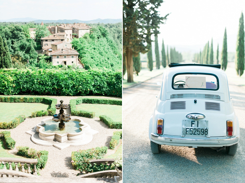 Elegant wedding inspiration at Il Borro in Tuscany Italy. Photography by Kate Nielen.