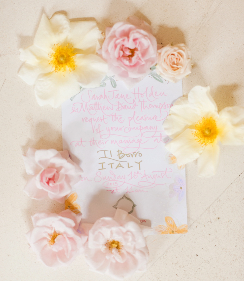 Elegant wedding inspiration at Il Borro in Tuscany Italy. Photography by Kate Nielen.