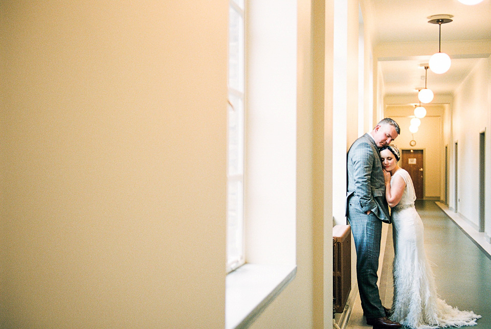 A 1930's Art Deco inspired wedding at The Assembly Rooms in London. Images shot on 35mm film by Peachey Photography.