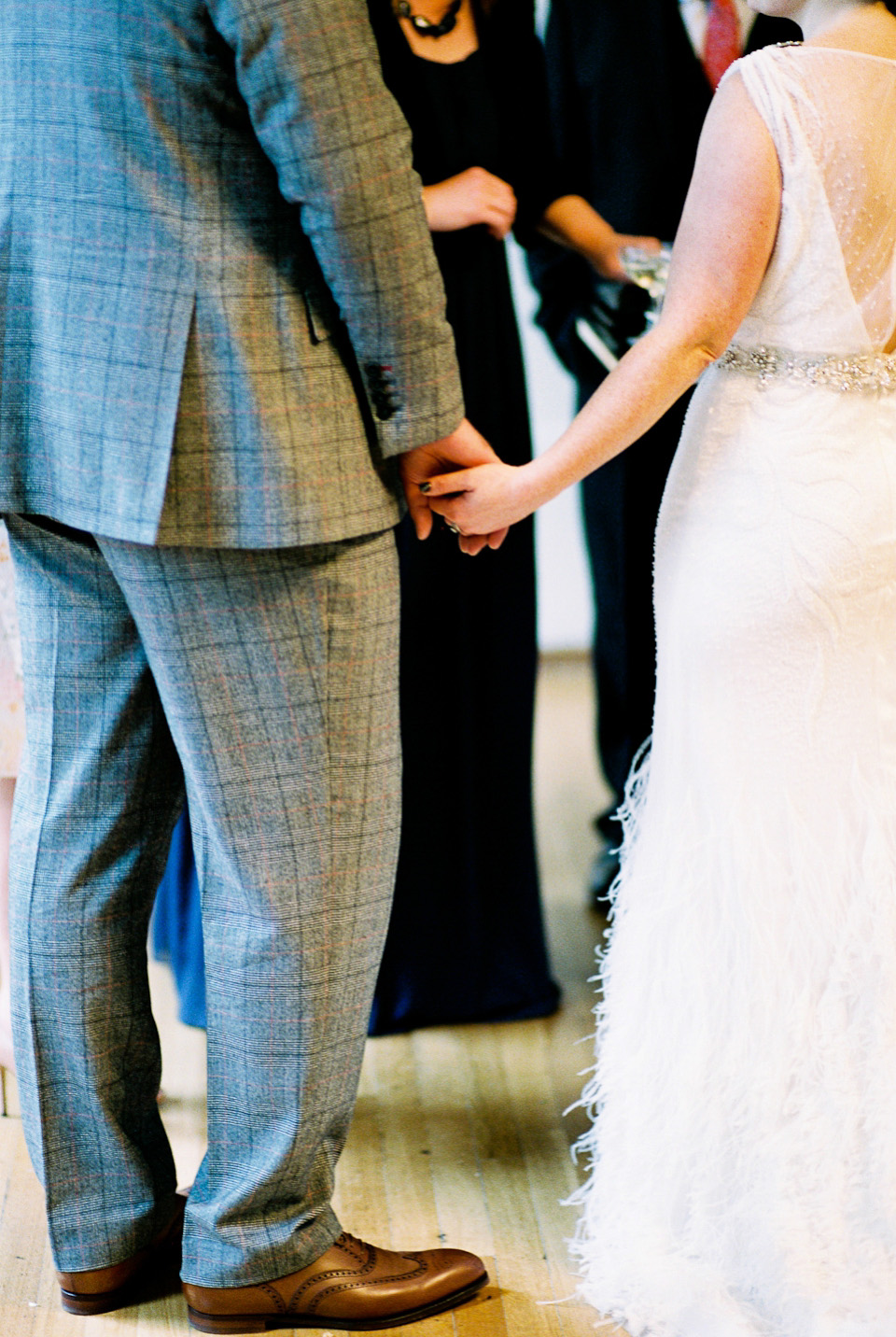 A 1930's Art Deco inspired wedding at The Assembly Rooms in London. Images shot on 35mm film by Peachey Photography.