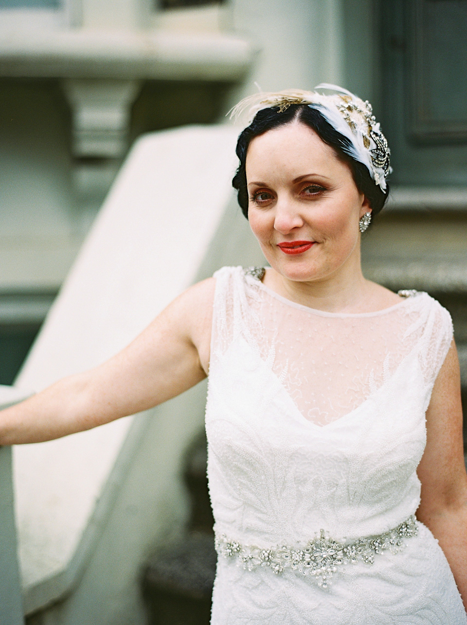 A 1930's Art Deco inspired wedding at The Assembly Rooms in London. Images shot on 35mm film by Peachey Photography.