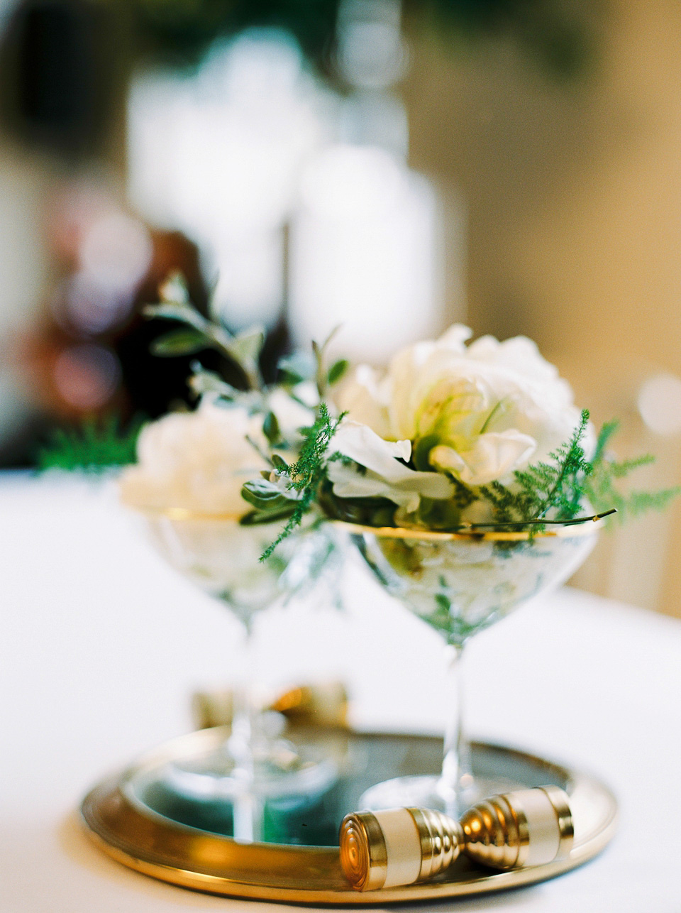 A 1930's Art Deco inspired wedding at The Assembly Rooms in London. Images shot on 35mm film by Peachey Photography.