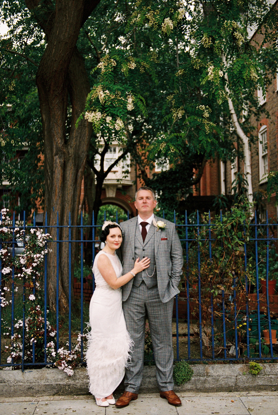 A 1930's Art Deco inspired wedding at The Assembly Rooms in London. Images shot on 35mm film by Peachey Photography.