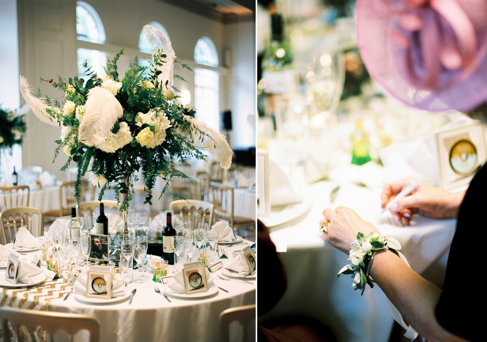 A 1930's Art Deco inspired wedding at The Assembly Rooms in London. Images shot on 35mm film by Peachey Photography.