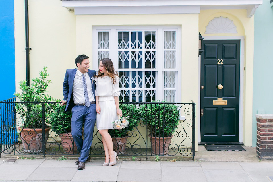 Alice by Temperley for a Sweet, Informal and Intimate London Wedding. Images by Rock Your Love Photography.