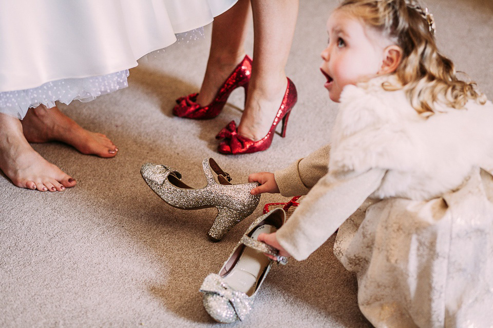 A mustard and blue vintage inspired wedding. Images by Solen Photography.