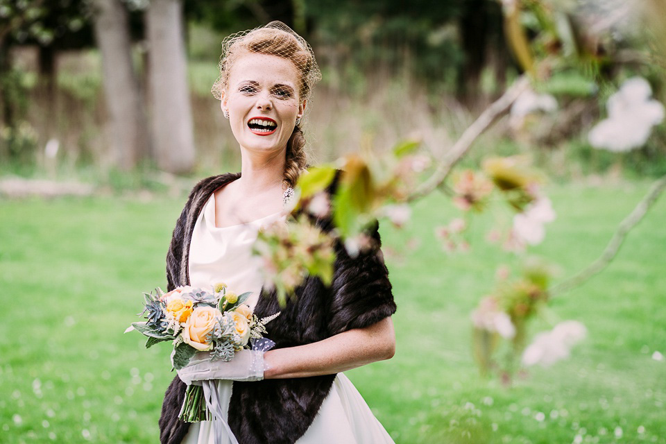 A mustard and blue vintage inspired wedding. Images by Solen Photography.