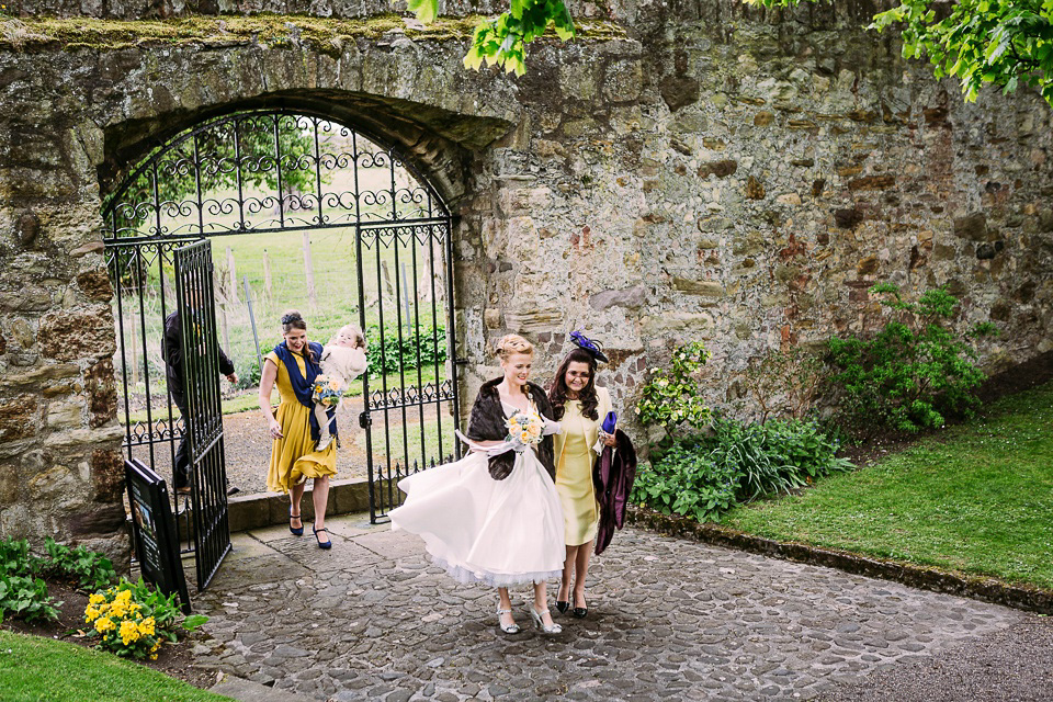 A mustard and blue vintage inspired wedding. Images by Solen Photography.