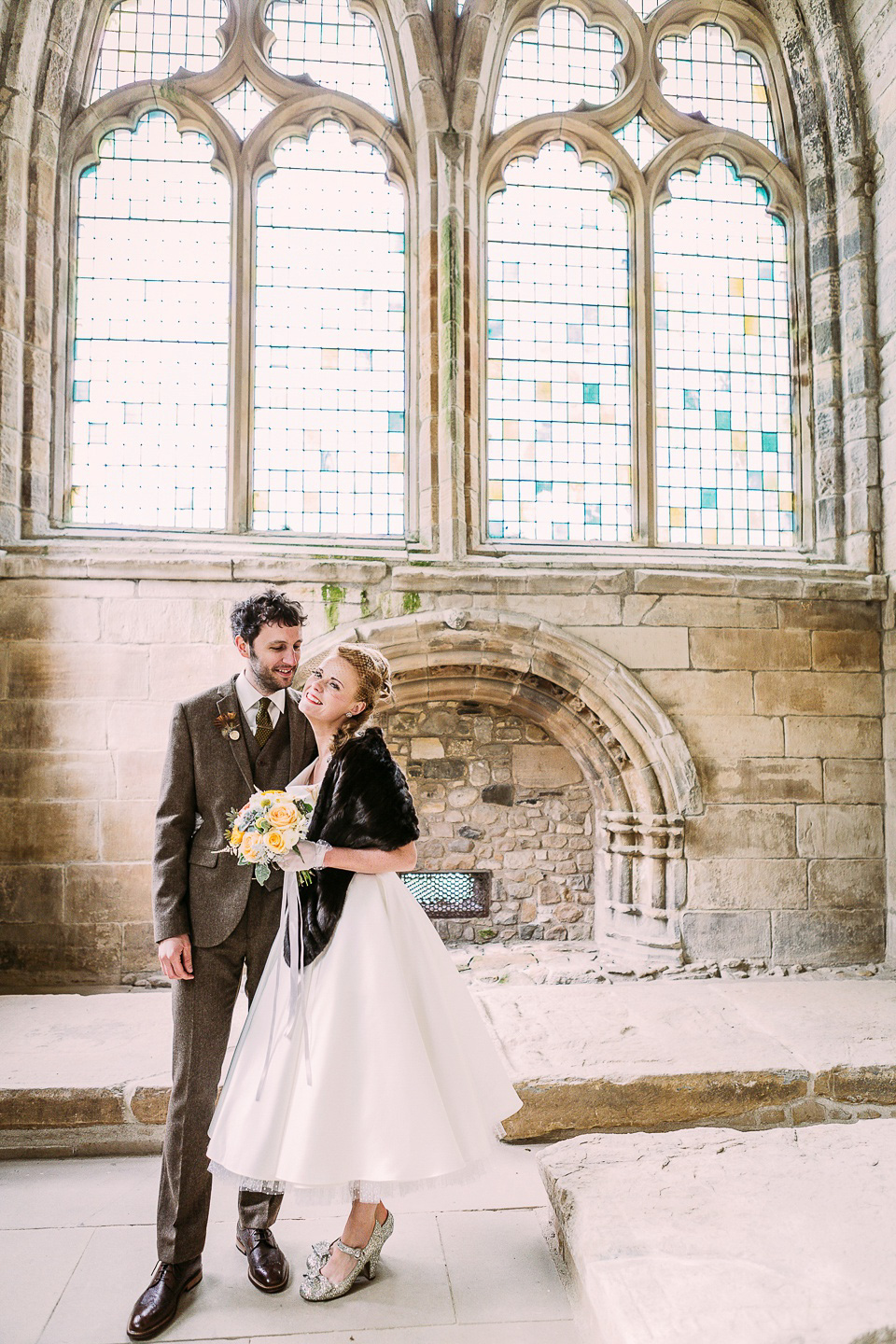 A mustard and blue vintage inspired wedding. Images by Solen Photography.