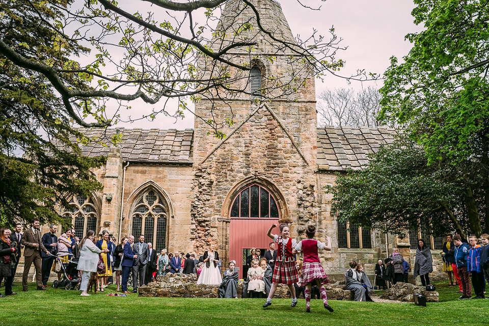 A mustard and blue vintage inspired wedding. Images by Solen Photography.