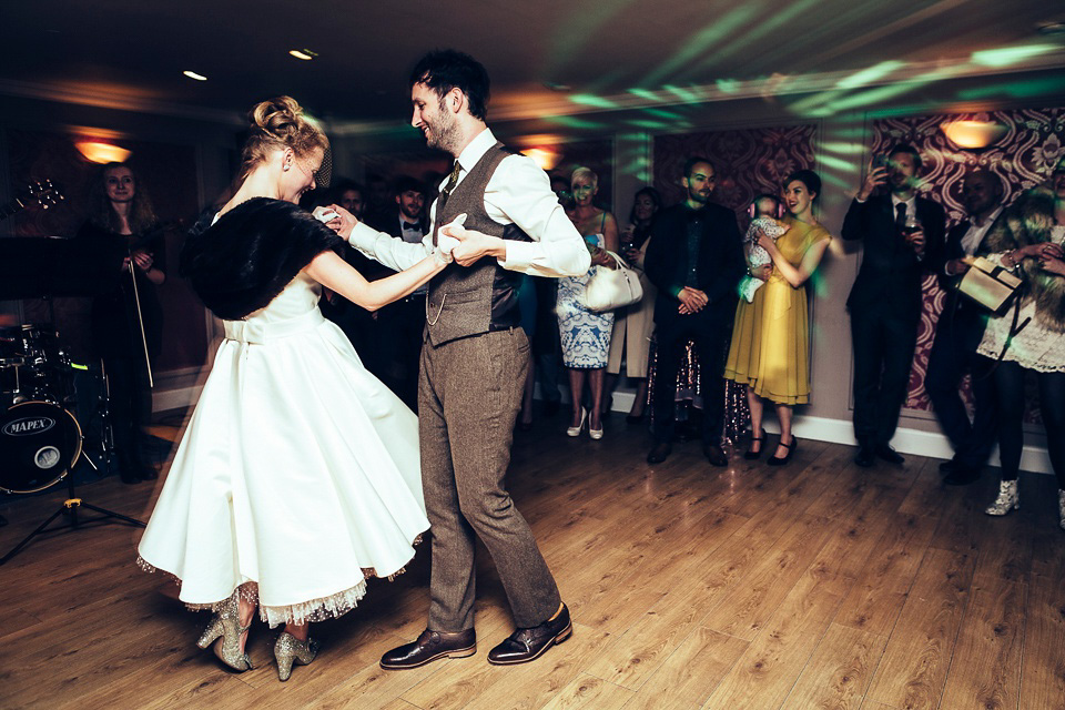 A mustard and blue vintage inspired wedding. Images by Solen Photography.