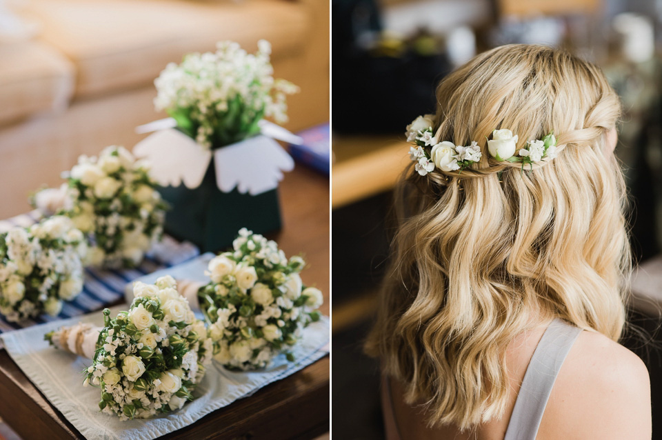 A Chic Laure de Sagazan Gown for a Boho Luxe English Country Wedding. Photography by John Barwood.