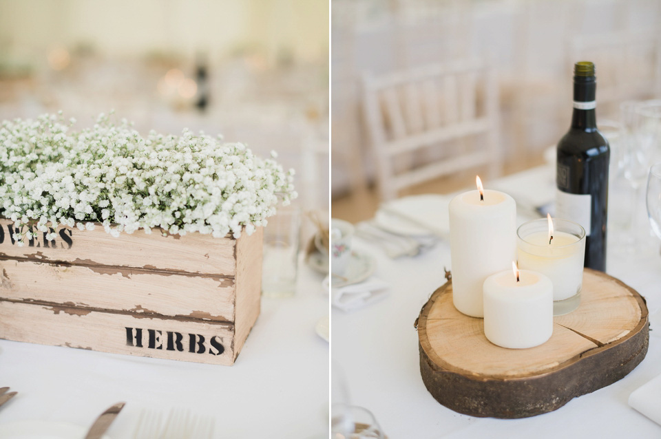 A Chic Laure de Sagazan Gown for a Boho Luxe English Country Wedding. Photography by John Barwood.