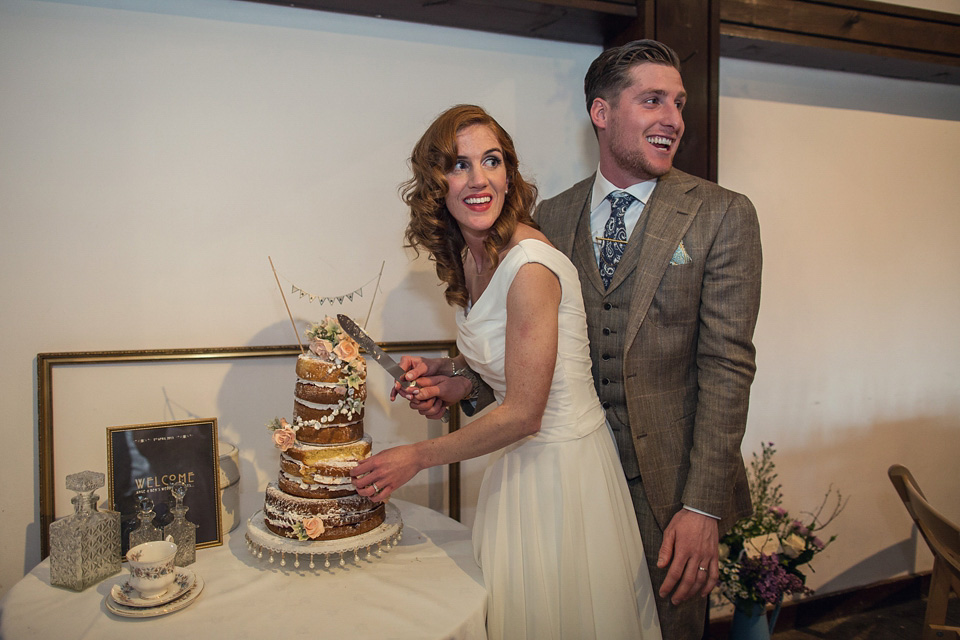 Ange and Ben's wedding was inspired by the 1940s and took place just two weeks after Ange lost her father. A beautiful celebration of love, life and family. Photography by Assassynation.