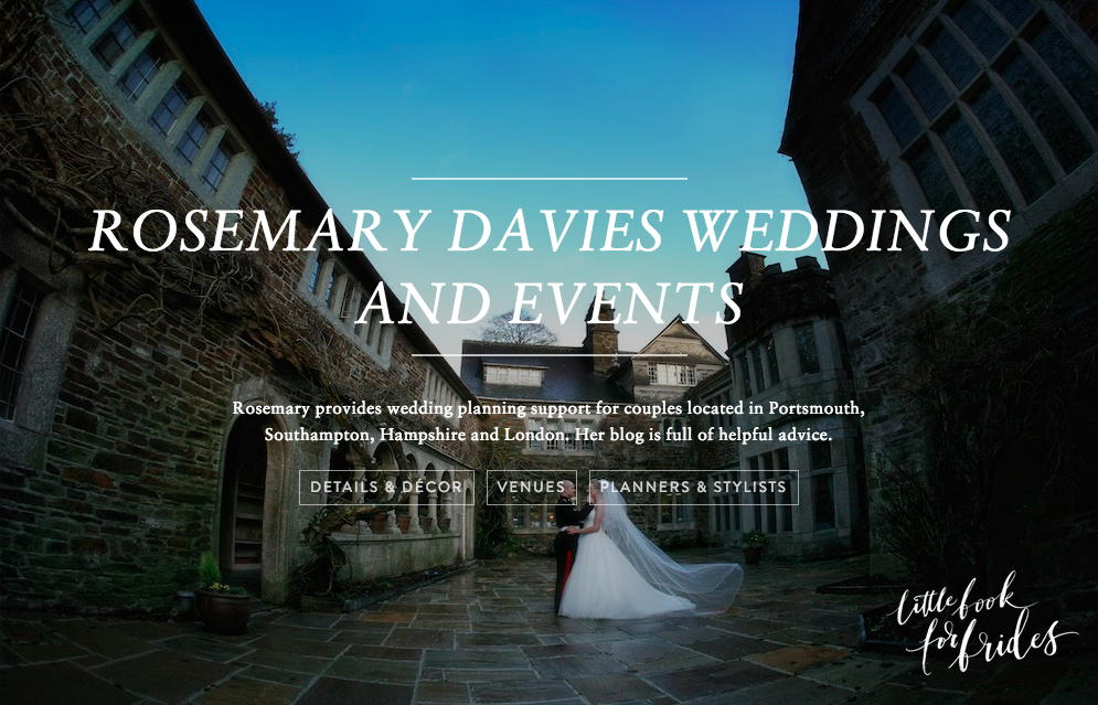 Rosemary Davies wedding planner little book for brides