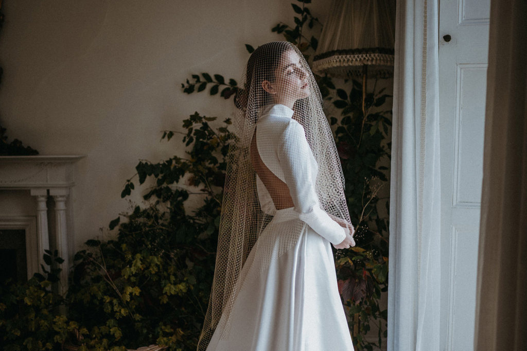 Sustainable, vegan wedding dress by Sanyukta Shrestha