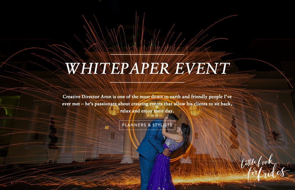 whitepaper event wedding planners little book for brides