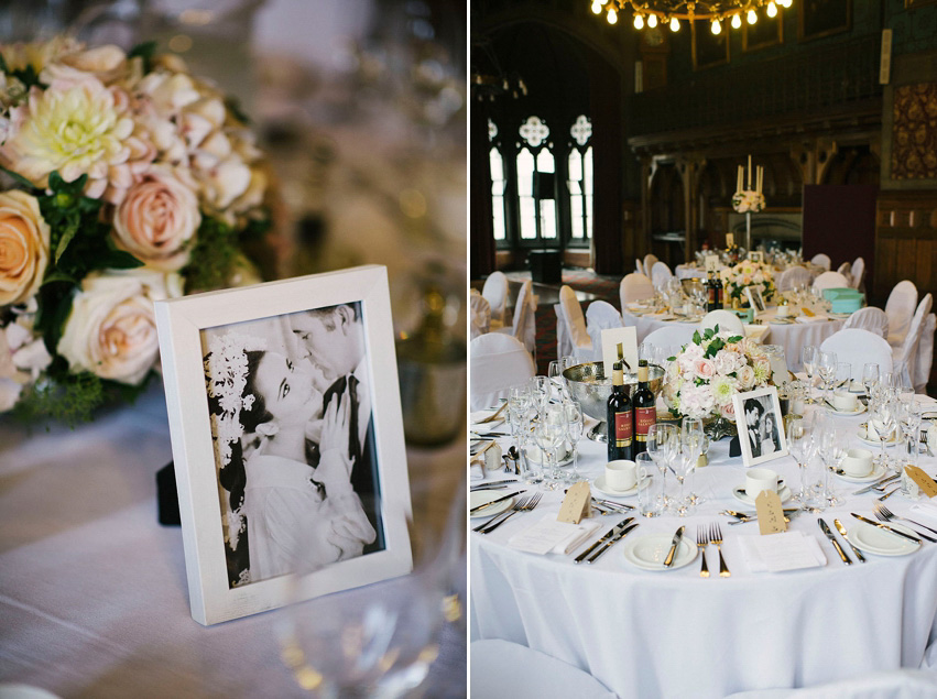 The bride wears a 1950's inspired polka dot dress by Mooshki Bride.  Photography by Kerry Woods.