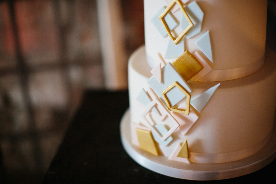 Geometric, gold and glamorous - a gritty industrial bridal inspiration shoot featuring Rime Arodaky and Catherine Deane