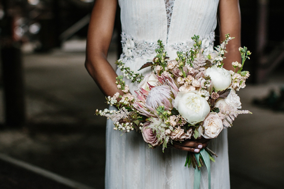 Geometric, gold and glamorous - a gritty industrial bridal inspiration shoot featuring Rime Arodaky and Catherine Deane