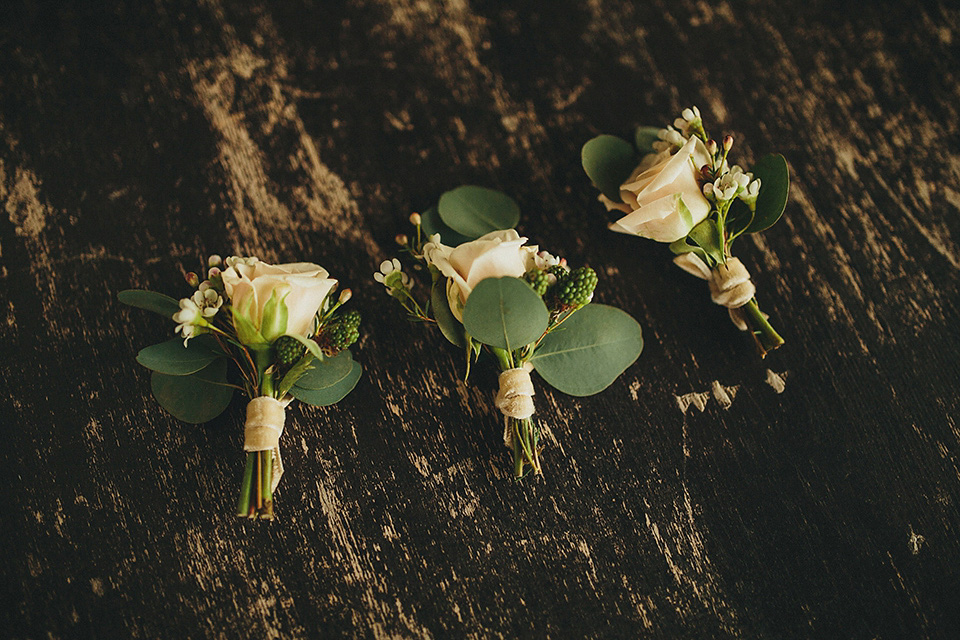 The bride wears Grace Loves Lace for her laid back, rustic, simple and elegant outdoor wedding in the Italian hillsides. Photography by Peter Jurica, film by Happy Wedding Films.