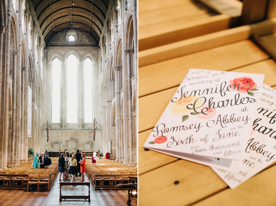 The bride wears Suzanne Neville for her Summer wedding at a vintage railway station. Images by M&J Photography.