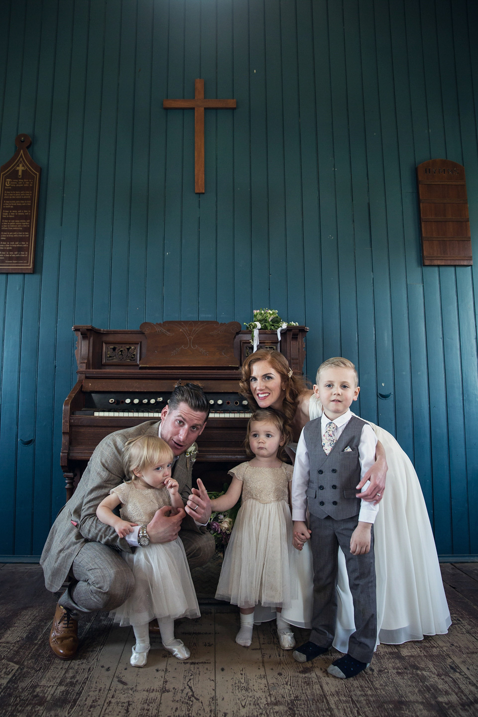 Ange and Ben's wedding was inspired by the 1940s and took place just two weeks after Ange lost her father. A beautiful celebration of love, life and family. Photography by Assassynation.