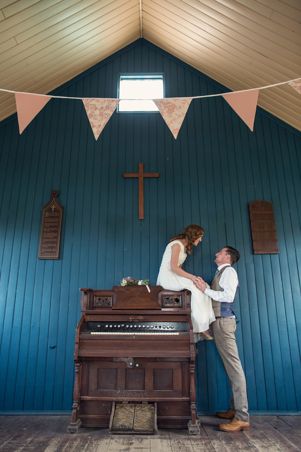 Ange and Ben's wedding was inspired by the 1940s and took place just two weeks after Ange lost her father. A beautiful celebration of love, life and family. Photography by Assassynation.