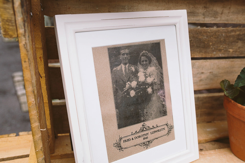 A blush pink wedding dress for a colourful and fun filled English country barn wedding. Photography by Jonny Draper.