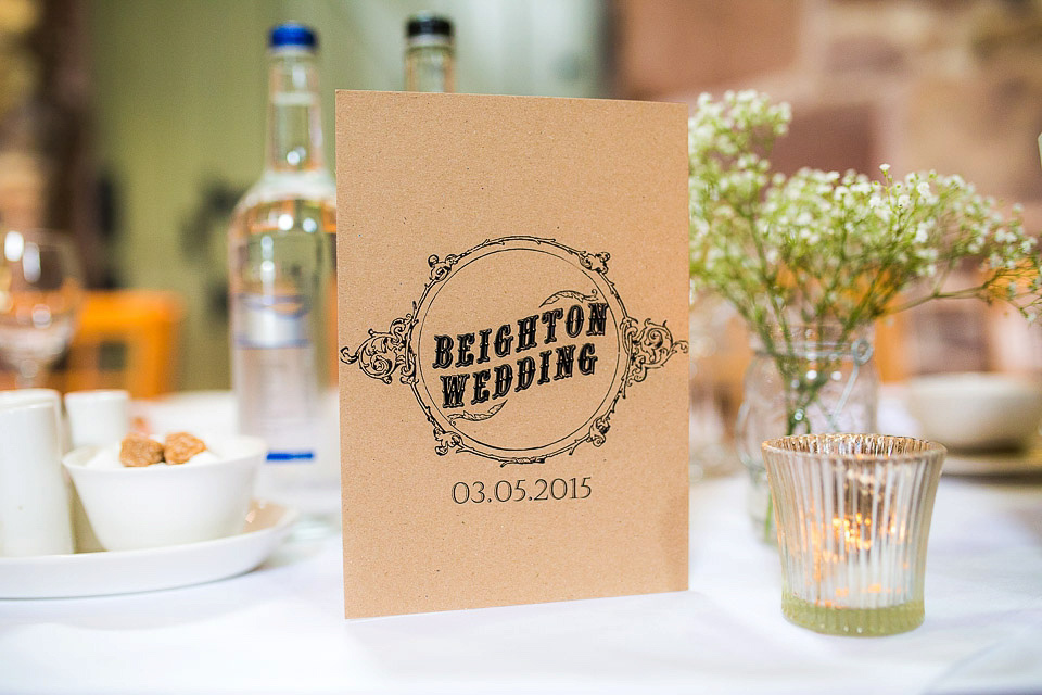 A blush pink wedding dress for a colourful and fun filled English country barn wedding. Photography by Jonny Draper.