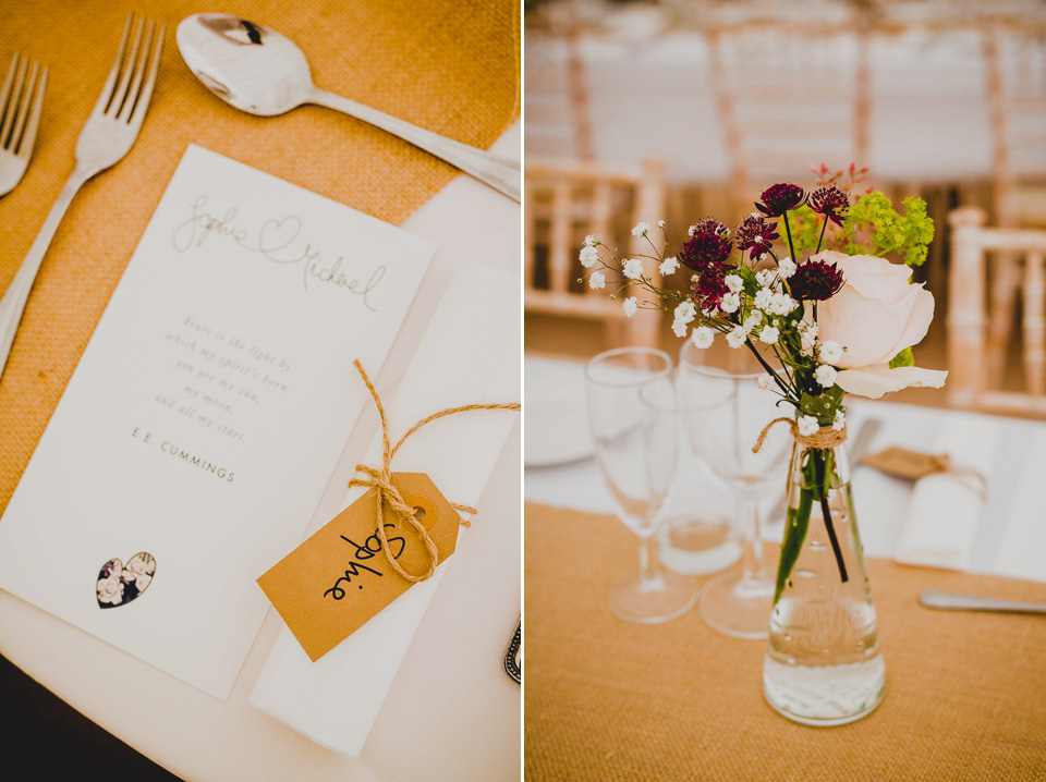 A Grecian style dress for a glamorous English country house wedding. Photography by Jonny MP.