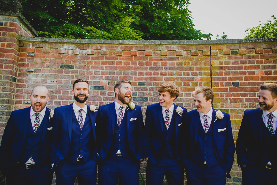 A Grecian style dress for a glamorous English country house wedding. Photography by Jonny MP.