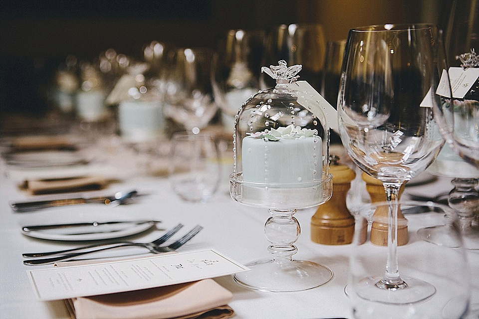 The bride wears 'Sophia' by Ian Stuart for her sweet, local, intimate and vintage inspired village wedding. Photography by The Twins.