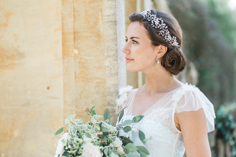 Hermione Harbut, dreamy, ethereal and delicate headpieces for brides. Visit hermioneharbutt.com.