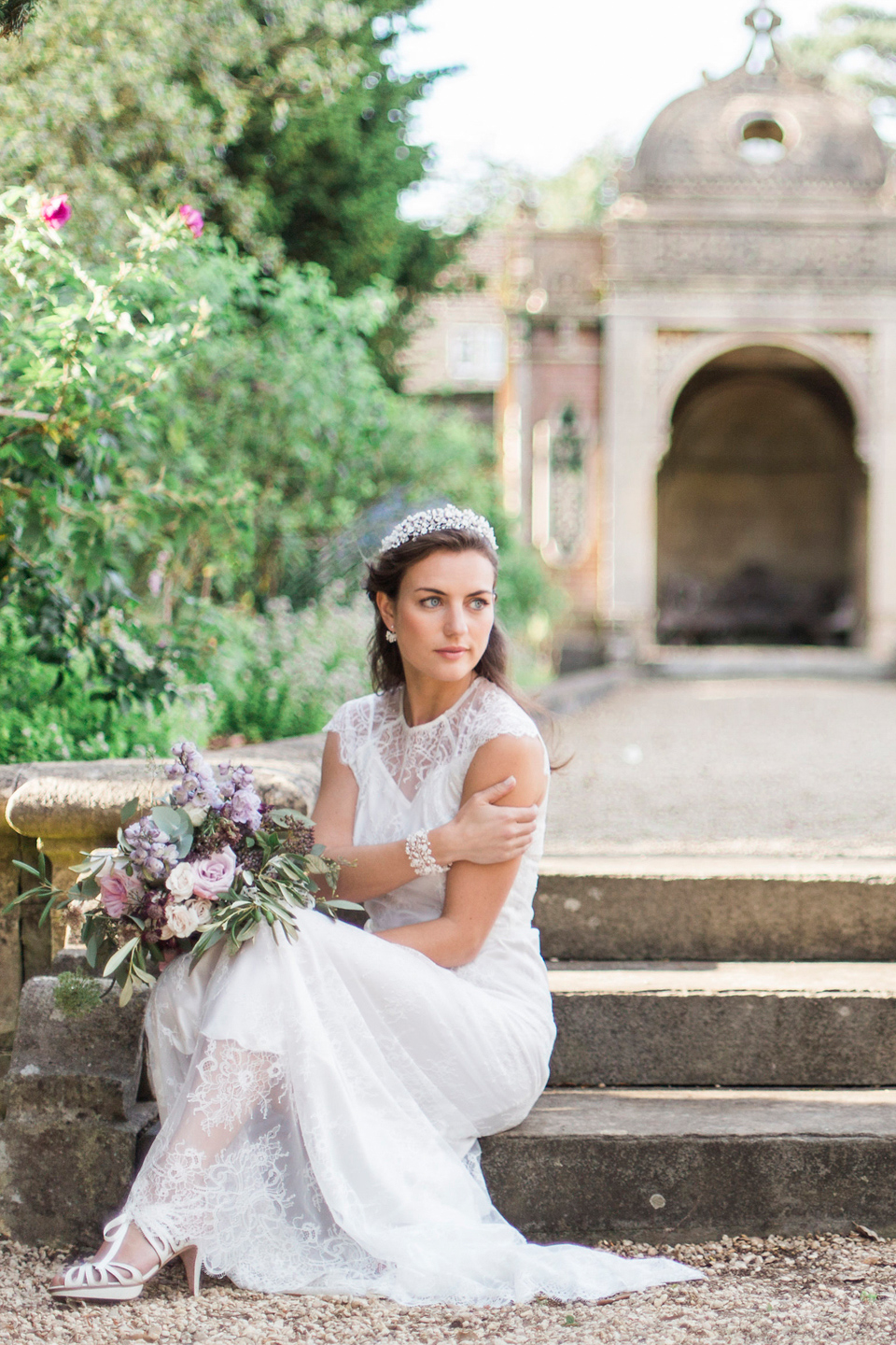 Hermione Harbut, dreamy, ethereal and delicate headpieces for brides. Visit hermioneharbutt.com.